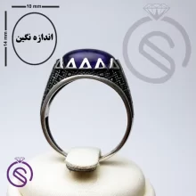 انگشتر آمیتیست مدل آبان