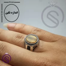 انگشتر چشم ببر مدل آمین