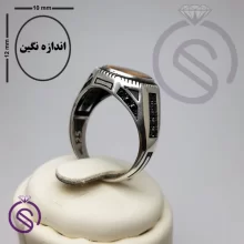 انگشتر چشم ببر مدل آمین
