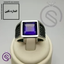 انگشتر آمیتیست مدل تارخ