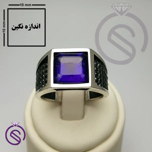 انگشتر آمیتیست مدل تارخ
