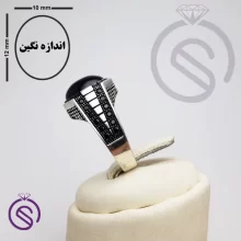 انگشتر نقره آمیتیست مردانه مدل کاوه