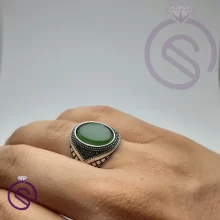 انگشتر یشم مدل آرشام
