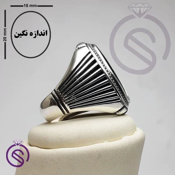 رکاب انگشتر نقره مدل آیدین