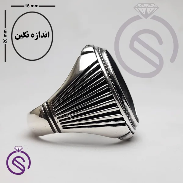 رکاب انگشتر نقره مدل آیدین