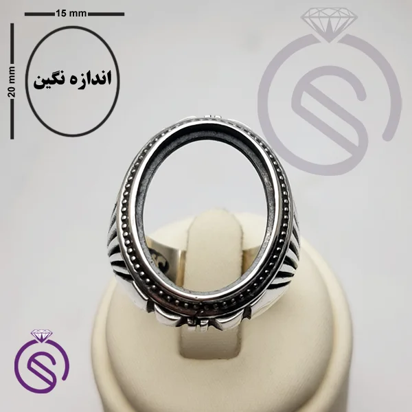 رکاب انگشتر نقره مدل آیدین