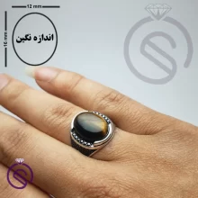 انگشتر چشم ببر مدل بارسلونا