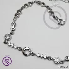 دستبند نقره زنانه مدل بینا کد 11309