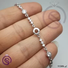 دستبند نقره زنانه مدل بینا