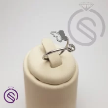 انگشتر نقره زنانه پروانه مدل آتری