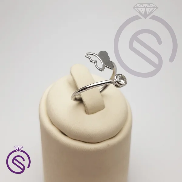 انگشتر نقره زنانه پروانه مدل آتری