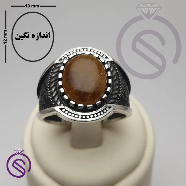انگشتر چشم ببر مدل دیوید
