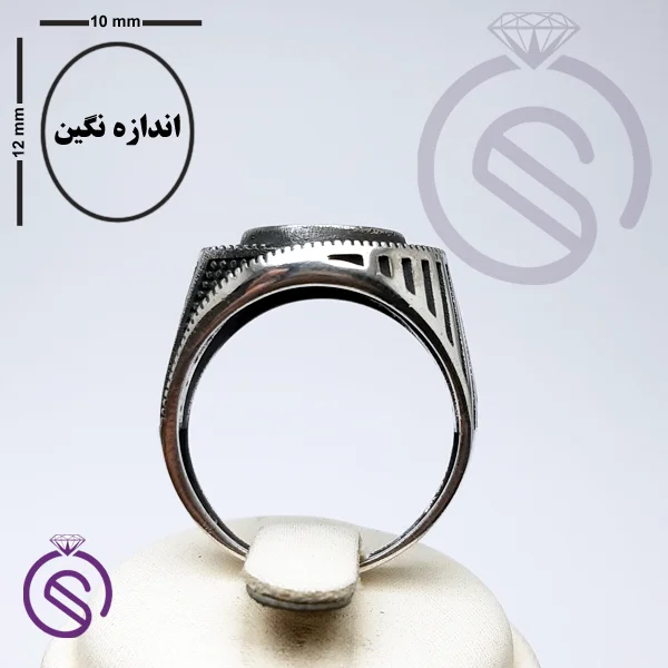 رکاب انگشتر نقره مردانه مدل فرشاد