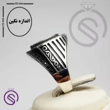 رکاب انگشتر نقره مردانه مدل فرشاد