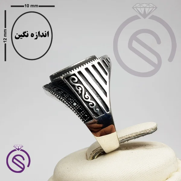 رکاب انگشتر نقره مردانه مدل فرشاد