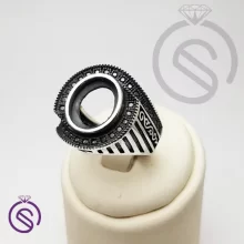 رکاب انگشتر نقره مردانه مدل فرشاد