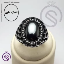 انگشتر نقره حدید مردانه مدل آرتین کد 62506