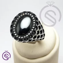انگشتر نقره حدید مردانه مدل آرتین کد 62506