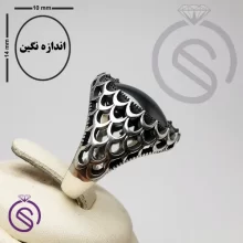 انگشتر نقره حدید مردانه مدل آرتین کد 62506