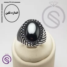 انگشتر نقره حدید مردانه مدل کیان