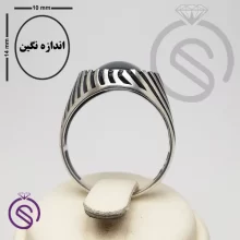 انگشتر نقره حدید مردانه مدل کیان