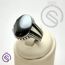 انگشتر نقره حدید مردانه مدل مازراتی کد 62421