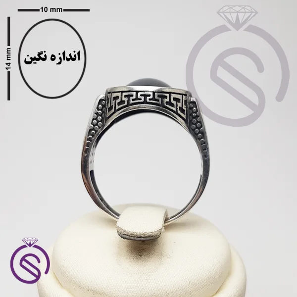 انگشتر نقره حدید مردانه مدل شاهان