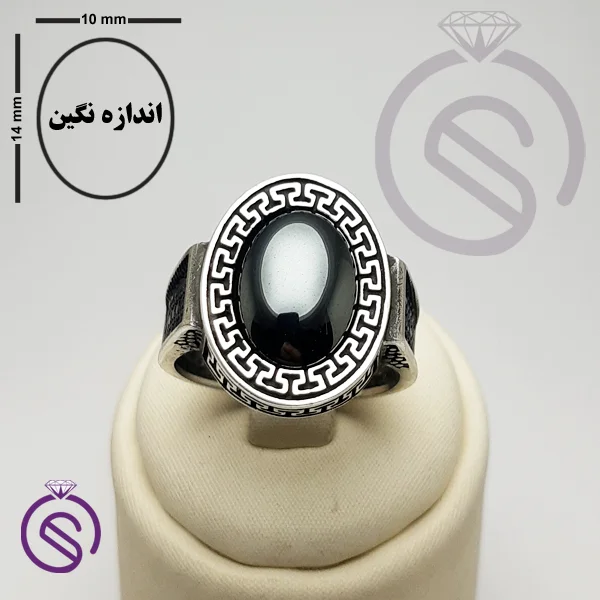 انگشتر نقره حدید مردانه مدل شاهان