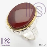 انگشتر نقره دستساز عقیق یمنی کد 42505 انگشتر نقره دستساز عقیق یمنی کد 42505