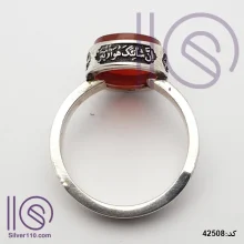 انگشتر نقره دستساز عقیق یمنی کد 42508
