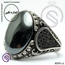 انگشتر نقره حدید مردانه مدل دایان