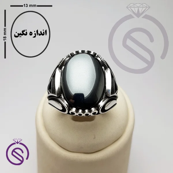 انگشتر نقره حدید مردانه مدل ایرج