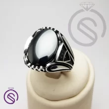 انگشتر نقره حدید مردانه مدل ایرج کد 62572