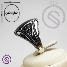 انگشتر نقره حدید مردانه مدل ایرج