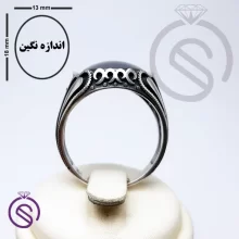 انگشتر نقره حدید مردانه مدل ایرج