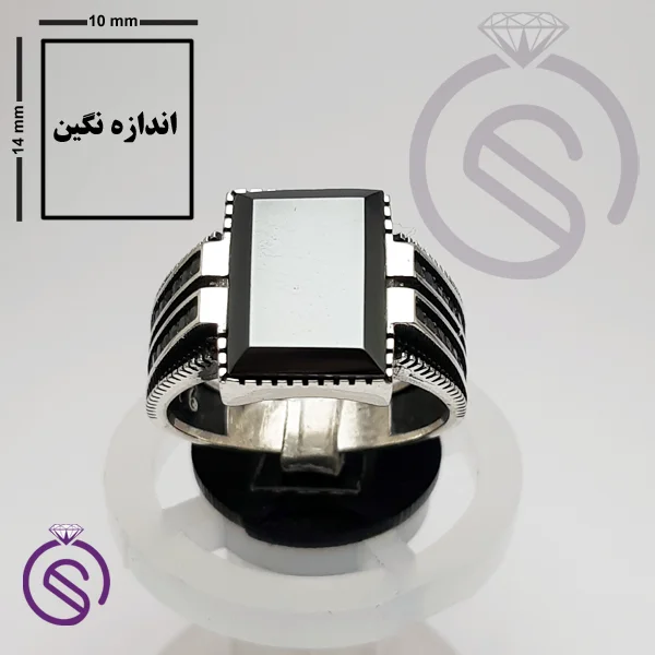 انگشتر حدید مدل هرمس