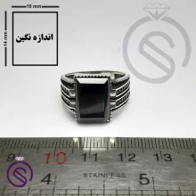 انگشتر حدید مدل هرمس