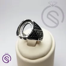 رکاب انگشتر نقره مردانه مدل هورام کد 62342