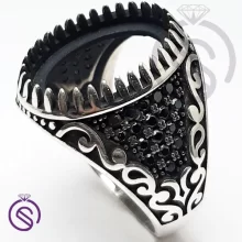 رکاب انگشتر نقره مردانه مدل داریوش کد 62136