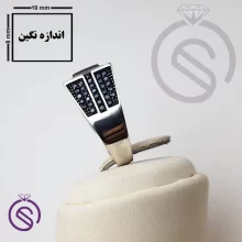 انگشتر نقره عقیق قرمز مردانه مدل داراب