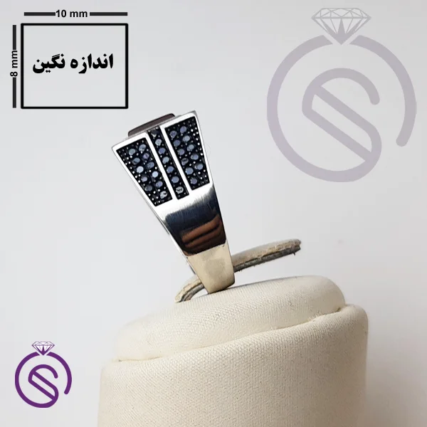 انگشتر نقره عقیق قرمز مردانه مدل داراب