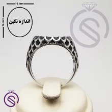 رکاب انگشتر نقره مردانه مدل آرتین