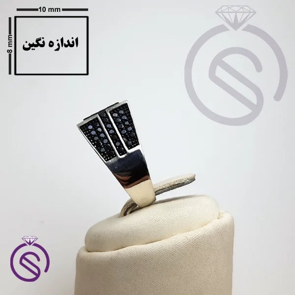 رکاب انگشتر نقره مردانه مدل داراب