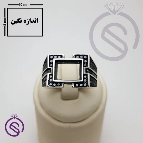 رکاب انگشتر نقره مردانه مدل داراب