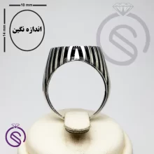 رکاب انگشتر نقره مردانه مدل هاکان