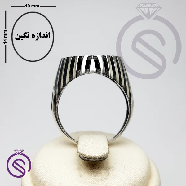 رکاب انگشتر نقره مردانه مدل هاکان