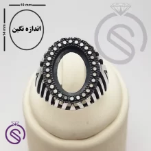 رکاب انگشتر نقره مردانه مدل هاکان