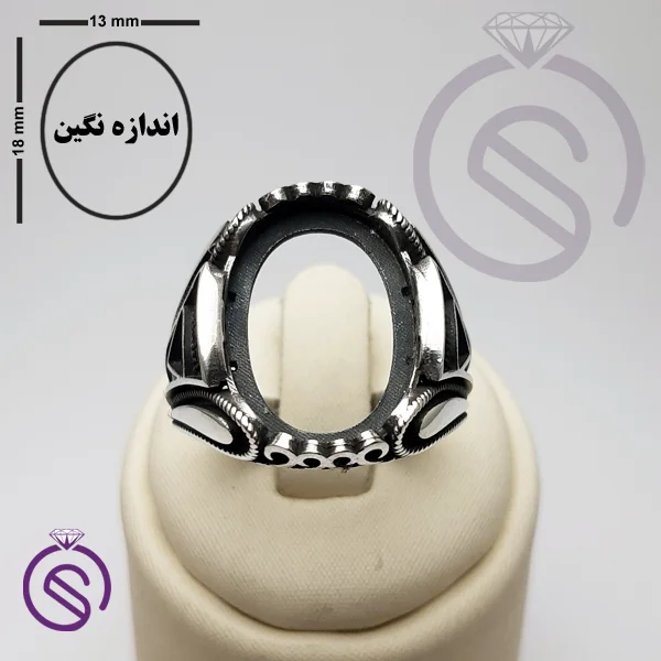 رکاب انگشتر نقره مردانه مدل ایرج