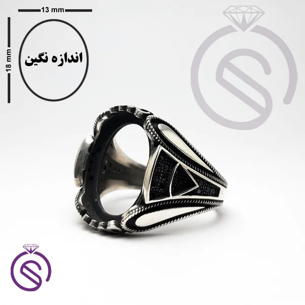 رکاب انگشتر نقره مردانه مدل ایرج