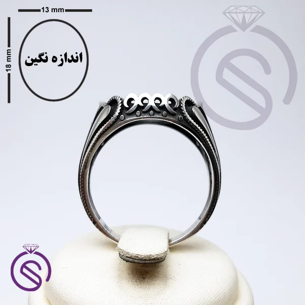 رکاب انگشتر نقره مردانه مدل ایرج